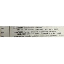 PARACOLPO LATERALE ANTERIORE SOSPENSIONE POSTERIORE (COD .2600) FIAT 1100 103 D/H DA VETT.468821 1100EX/SP 1100 D
