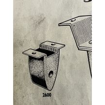 PARACOLPO LATERALE ANTERIORE SOSPENSIONE POSTERIORE (COD .2600) FIAT 1100 103 D/H DA VETT.468821 1100EX/SP 1100 D