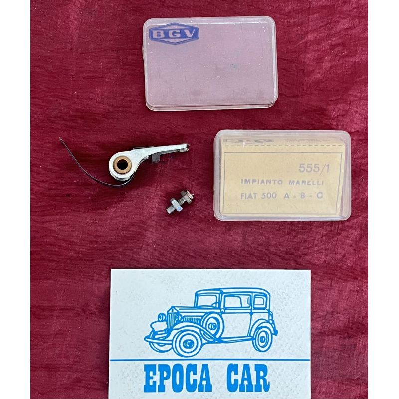 COPPIA CONTATTI PUNTINE PLATINATE CON VITINA FIAT TOPOLINO A B C