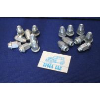 GIULIA 105 GT DUETTO SET 16 PEZZI (8 DX + 8 SX) DADI ZINCATI ORIGINALI NOS