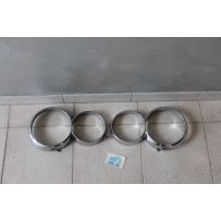 PAIR RINGS CHROMED GIULIA SUPER LEFT NOS RIGHT USED
