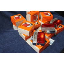 FANALE RETRONEBBIA + RETROMARCIA UNIVERSALE IN PLASTICA CROMATA