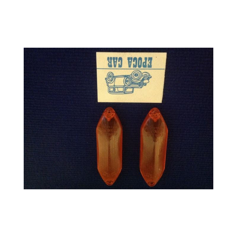 FERRARI 365 2+2 PLASTICHE ARANCIONI LATERALI COPPIA BIANCHE