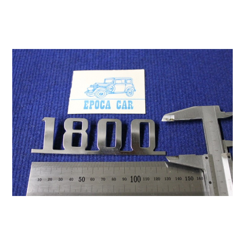 FIAT 1800 METALLO CROMATO SCRITTA PIATTA