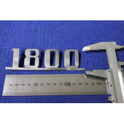 FIAT 1800 METALLO CROMATO SCRITTA PIATTA