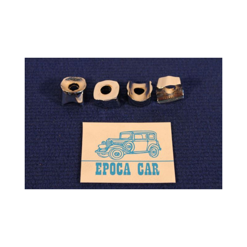 SET (4PZ.) DISTANZIALI CROMATI PER FISSAGGIO FARI AL TUBO BALILLA 3 MARCE