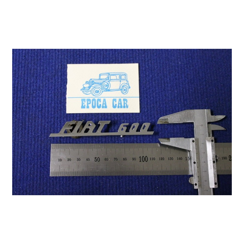 FIAT 600 METAL CHROME LITTLE TYPE
