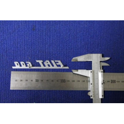 FIAT 600 METAL CHROME LITTLE TYPE