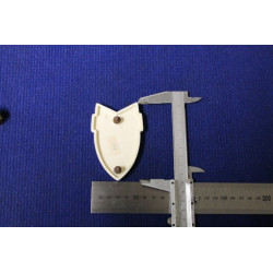 FIAT 600 SPECIAL STEMMA PLASTICA ROSSA