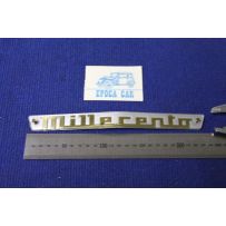 FIAT 1100 SCRITTA IN PLASTICA GRIGIA PER MASCHERINA