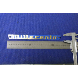 FIAT 1100 SCRITTA IN PLASTICA BLU PER MASCHERINA