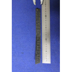 FIAT 1100 SCRITTA IN PLASTICA NERA PER MASCHERINA