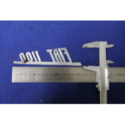 FIAT 1100 METALLO CROMATO IN RILIEVO