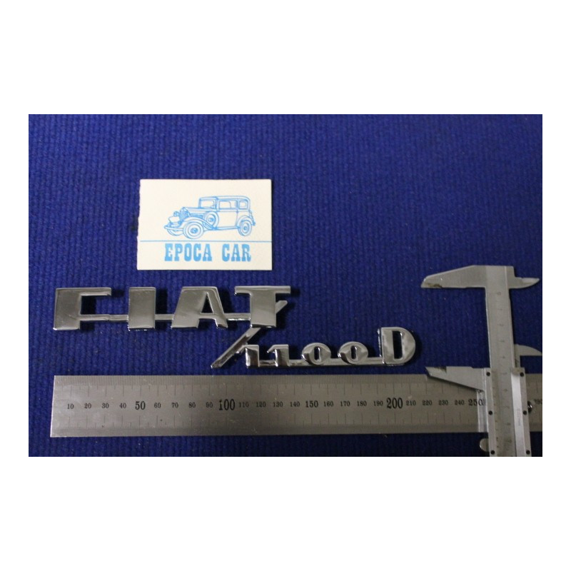 FIAT 1100 D METAL CHROME RELIEF