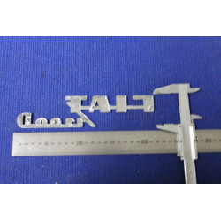 FIAT 1100 D METAL CHROME RELIEF