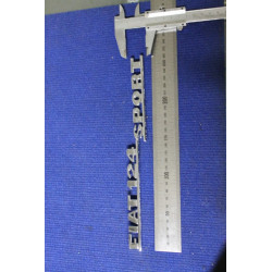 FIAT 124 SPORT   METALLO CROMATO