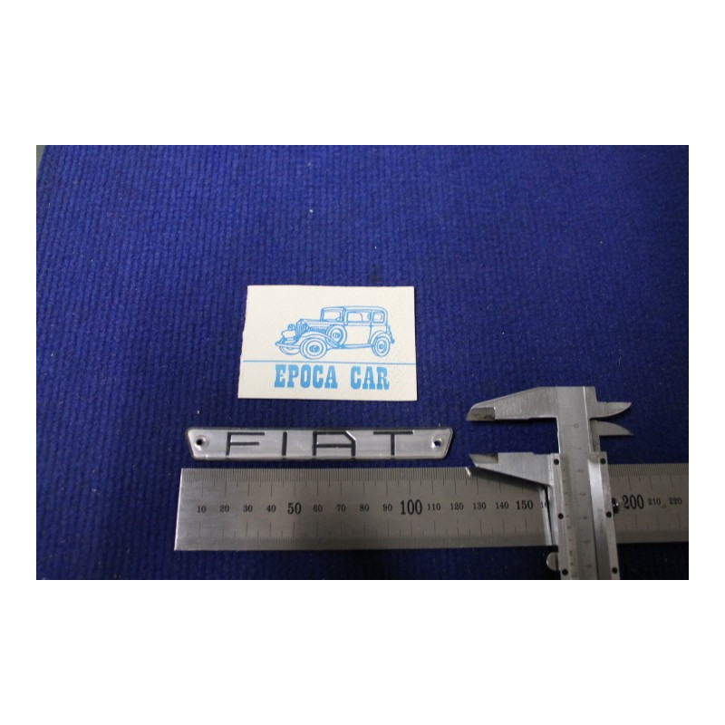 FIAT SCRITTA SU GRIGIO IN PLASTICA