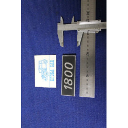 FIAT   1800 (FONDO NERO)  TIPO GRANDE   METALLO CROMATO