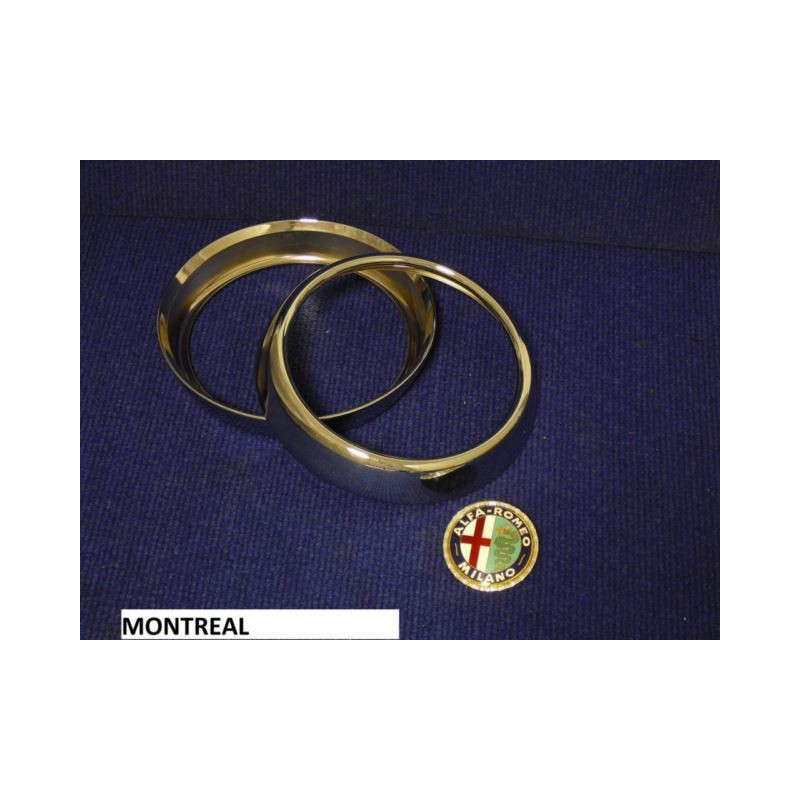 COPPIA CORNICI FARO MONTREAL REPLICA OTTONE CROMATO