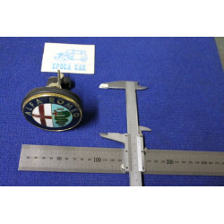 BADGE WHIT SUPPORT 75 DIAMETER  PLASTIC