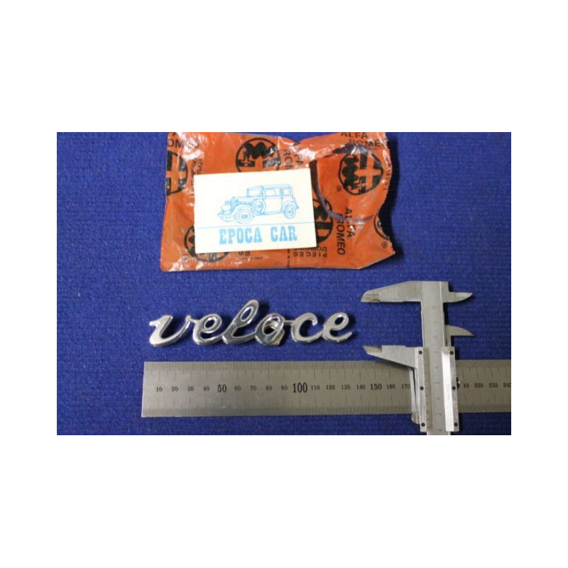 EMBLEM  VELOCE   METAL CHROME