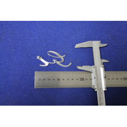 SCRITTA  "GT" IN CORSIVO METALLO CROMATO