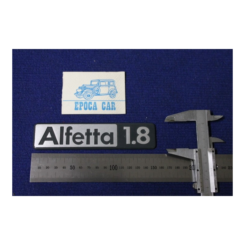 SCRITTA  ALFETTA 1.8  METALLO OPACO