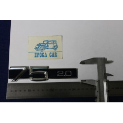 EMBLEM  " 75  2,0  "  METAL AND PLASTIC