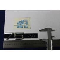 EMBLEM  " 75  2,0  "  METAL AND PLASTIC