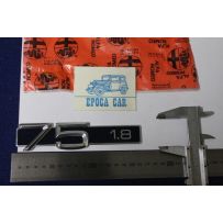 SCRITTA " 75 1.8 "  metallo e plastica