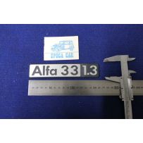 SCRITTA "ALFA 33 1.3"  metallo opaco