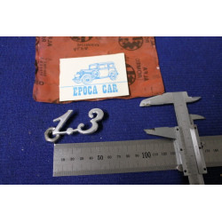 EMBLEM "1.3" HEIGHT 26 MM  METAL CHROME