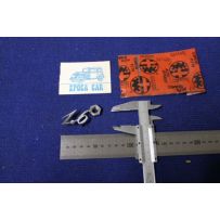 SCRITTA " 1.6 " SPESSORE FINE  METALLO CROMATO