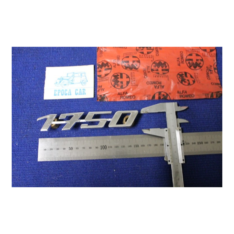 SCRITTA "1750" TIPO GRANDE  METALLO CROMATO