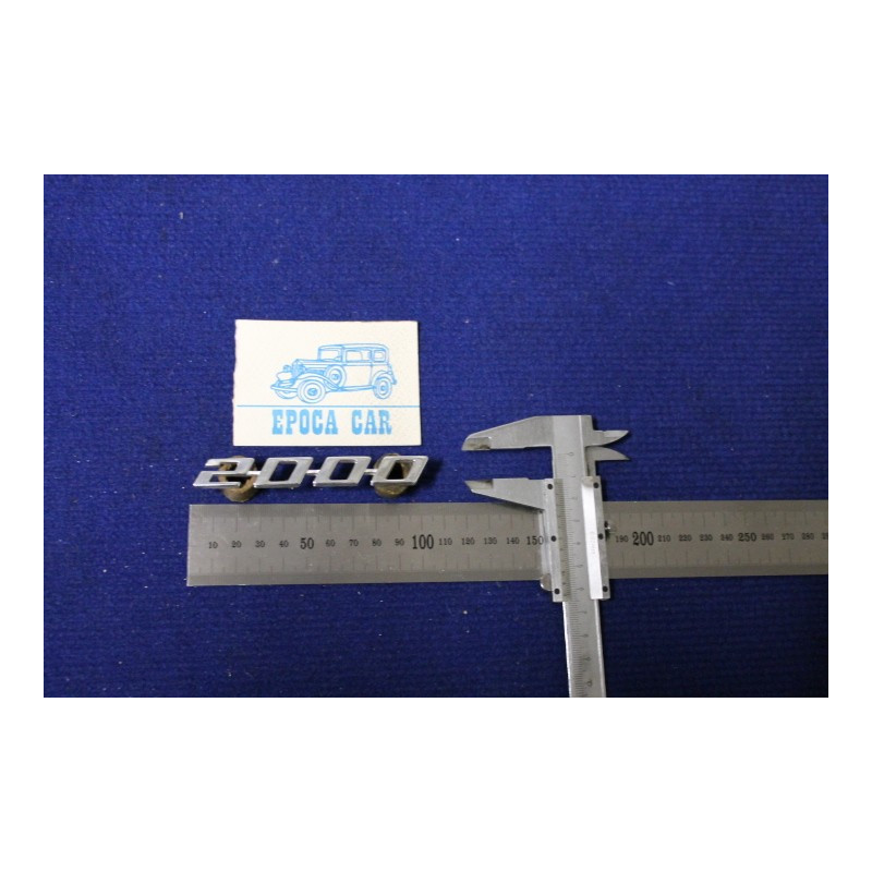 SCRITTA "2000"  PER INTERNO CRUSCOTTO METALLO CROMATO