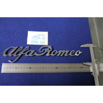 SCRITTA "ALFA ROMEO"  305 MM  IN CORSIVO  METALLO CROMATO
