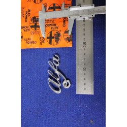 EMBLEM " ALFA "    THIN THICKNESS   METAL CHROME