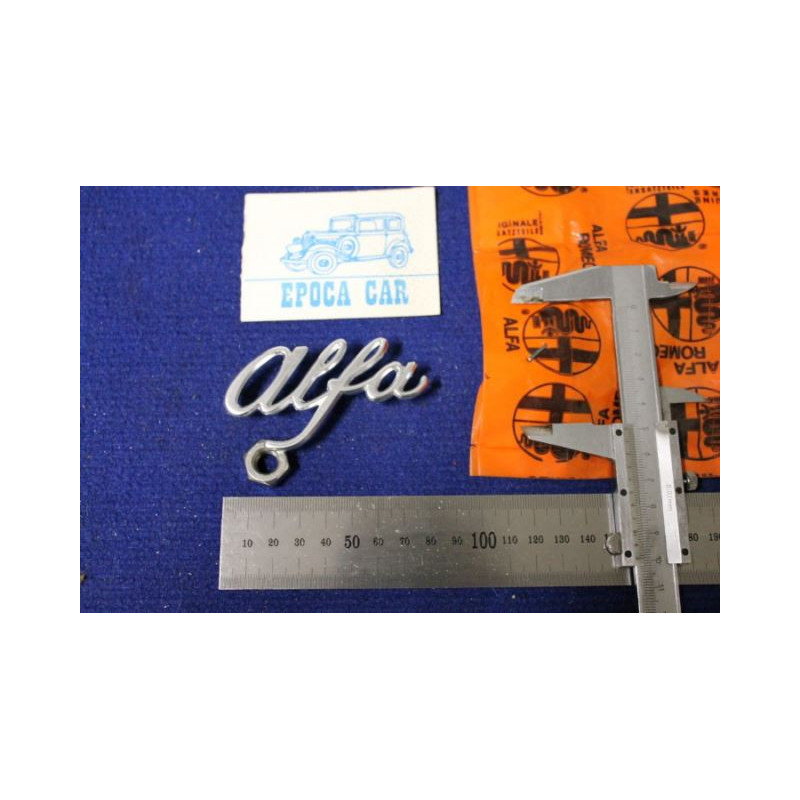 EMBLEM " ALFA"  METAL CHROME