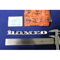 EMBLEMS "ALFA" "ROMEO" (TWO PIECES-TO SELL TOGETHER) METAL CHROME