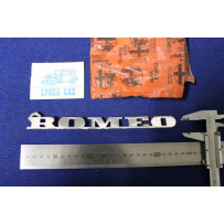 EMBLEMS "ALFA" "ROMEO" (TWO PIECES-TO SELL TOGETHER) METAL CHROME