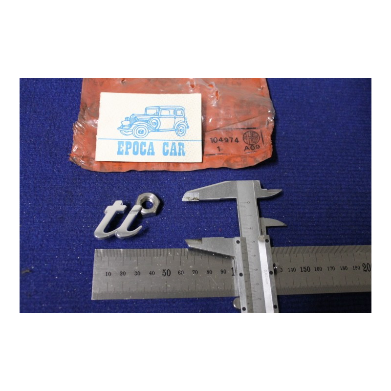 EMBLEM "ti" THIN THICKNESS METAL CHROME