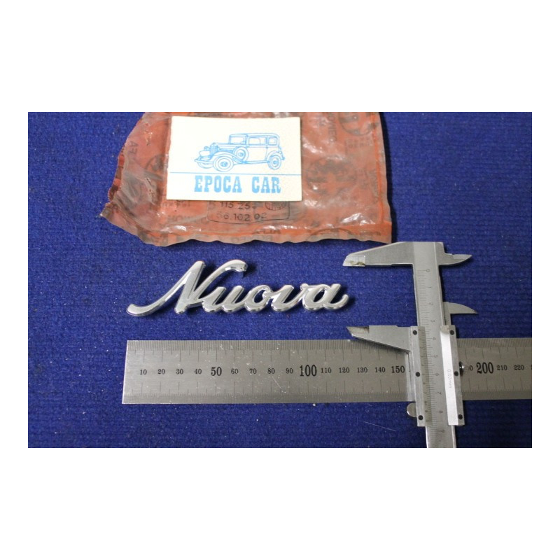 EMBLEM "NUOVA"   METAL CHROME