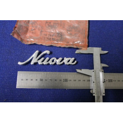 EMBLEM "NUOVA"   METAL CHROME