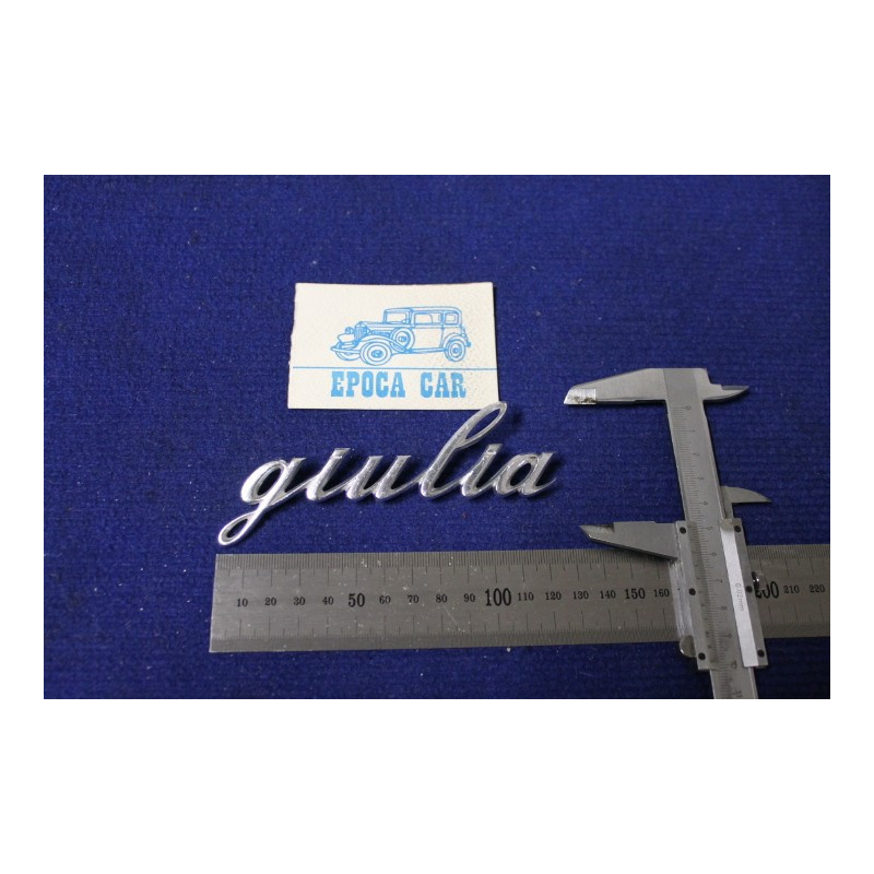 SCRITTA "GIULIA"  IN CORSIVO  TIPO GRANDE  ALLUMINIO