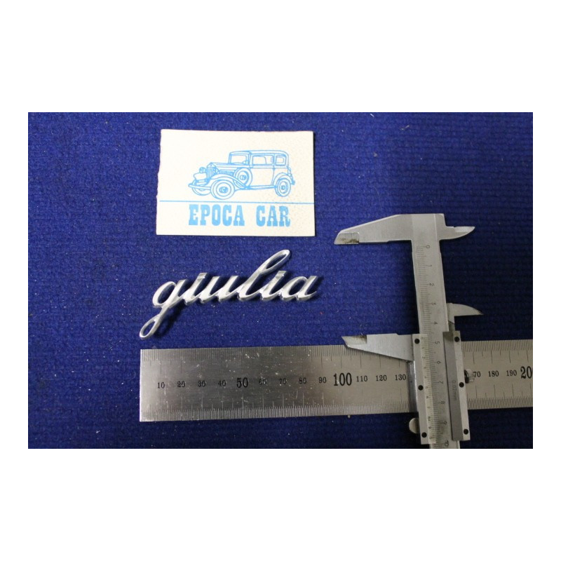 SCRITTA "GIULIA" IN CORSIVO TIPO PICCOLO ALLUMINIO