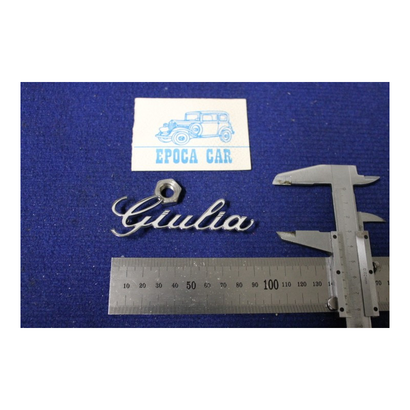 EMBLEM "GIULIA" (SMALL TYPE) METAL CHROME