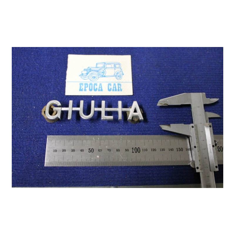 SCRITTA "GIULIA" IN STAMPATELLO  ALLUMINIO