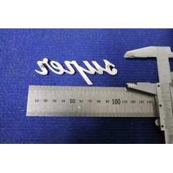 EMBLEM "SUPER" (BIG TYPE) ALLUMINIUM