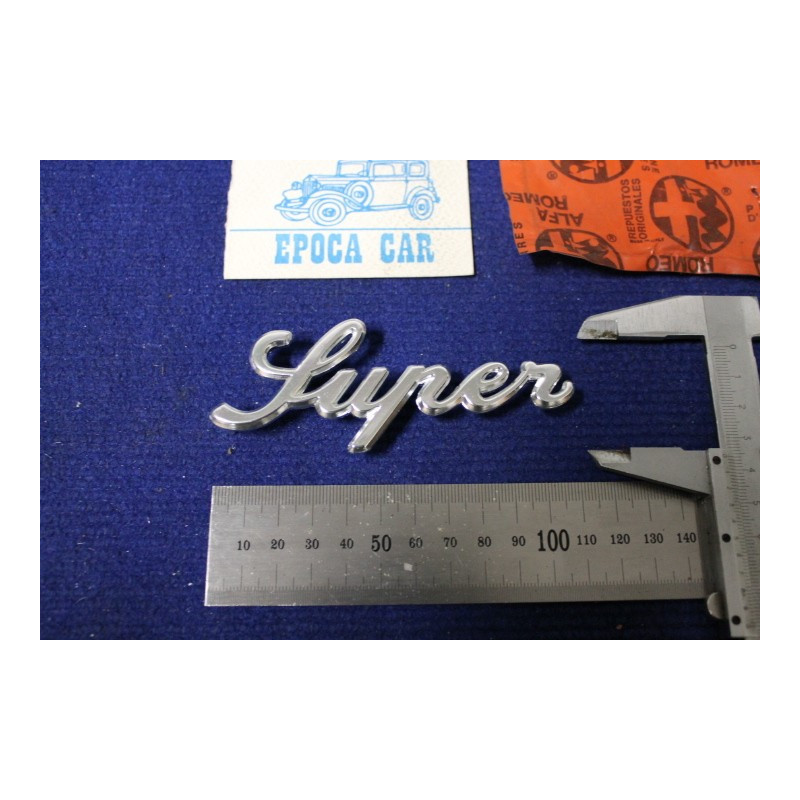SCRITTA "SUPER" IN CORSIVO   ALLUMINIO