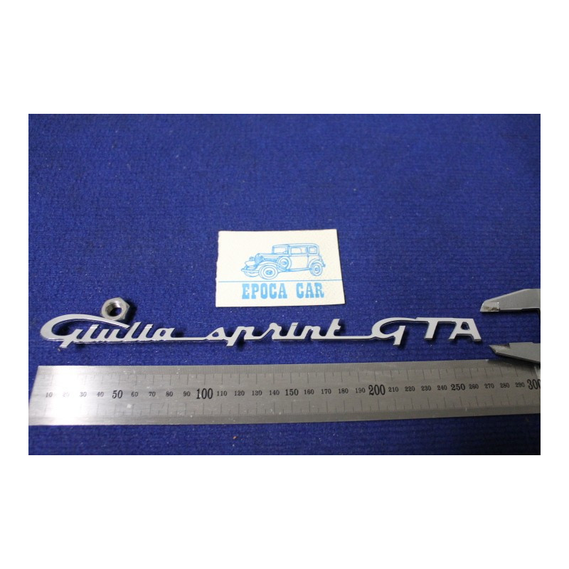 SCRITTA "GIULIA SPRINT GTA" METALLO CROMATO